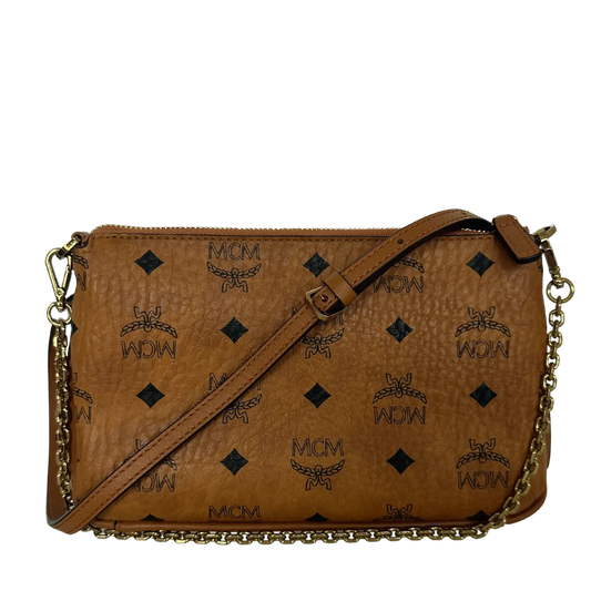 MCM Millie Crossboy Bag Visetos Cognac  / neuwertig MCM