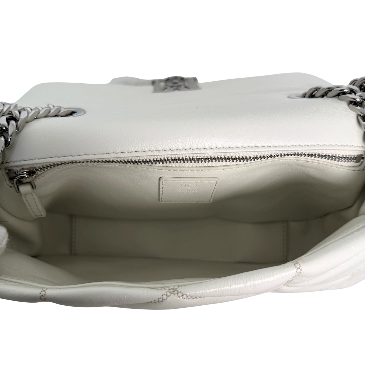 MCM Travia Shearling Shoulder Bag Off- White / neuwertig MCM