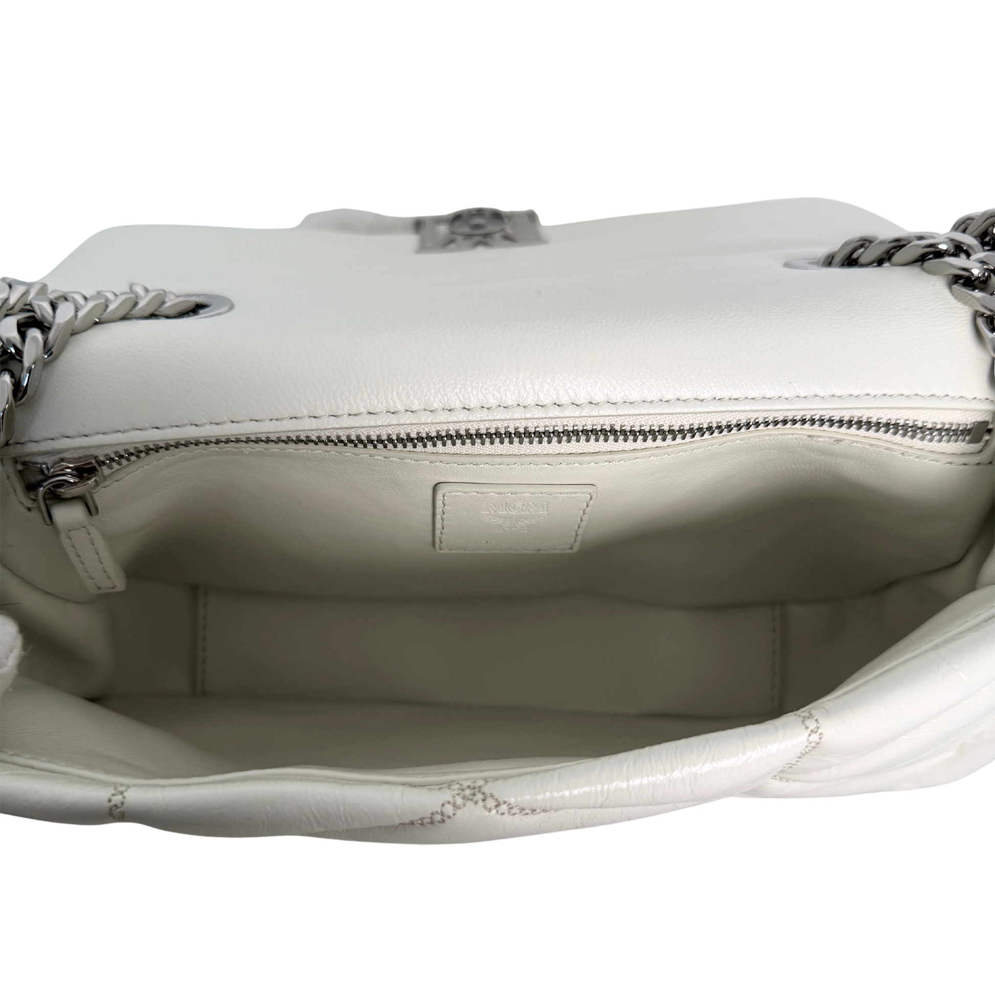 MCM Travia Shearling Shoulder Bag Off- White / neuwertig MCM