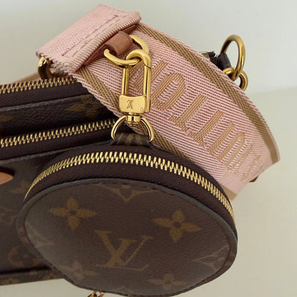 Louis Vuitton Multi Pochette Accessoires Monogram Canvas Rose Clair / sehr gut Louis Vuitton