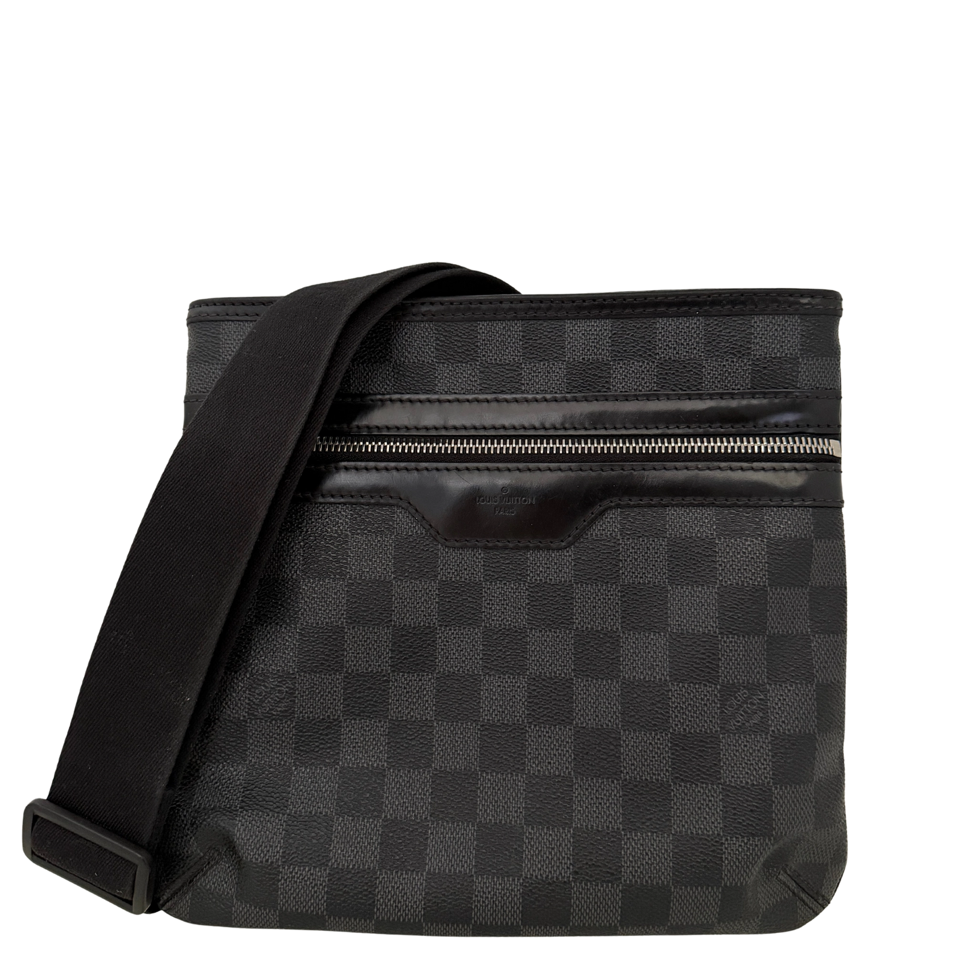 Louis Vuitton Thomas Damier Graphite Canvas Messenger Bag / gut Louis Vuitton