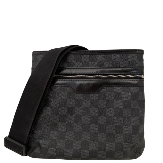 Louis Vuitton Thomas Damier Graphite Canvas Messenger Bag / gut Louis Vuitton