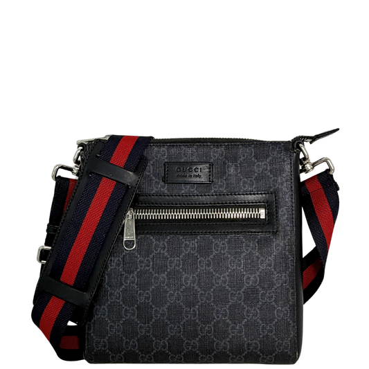 Gucci GG Supreme Messenger Bag navy / akzeptabel Gucci