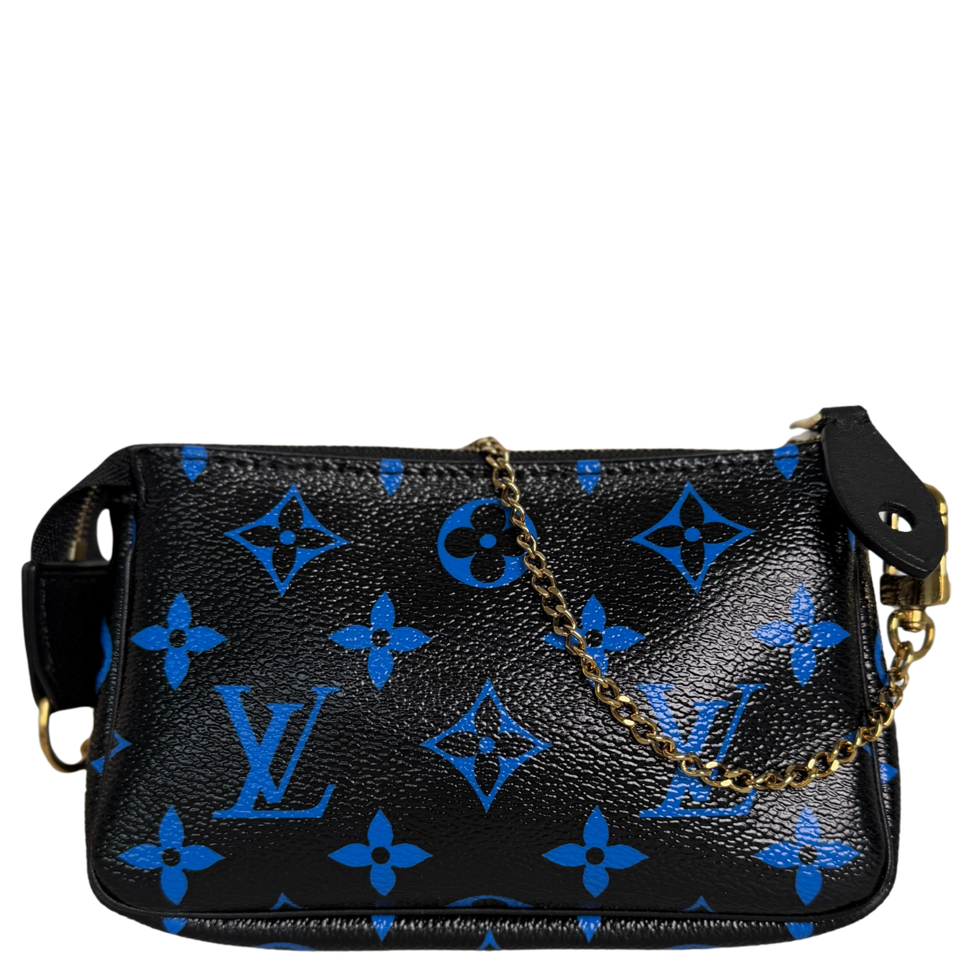 Louis Vuitton Monogram Mini Pochette Accessories schwarz blau / neuwertig Louis Vuitton