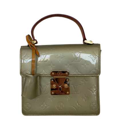 Louis Vuitton Monogram Vernis Spring Street Tasche Grün / akzeptabel Louis Vuitton