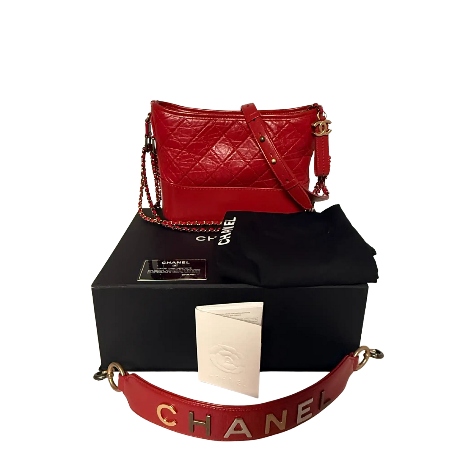 Chanel Gabrielle Small Hobo Bag rot 2020 Fullset / Sehr gut Chanel