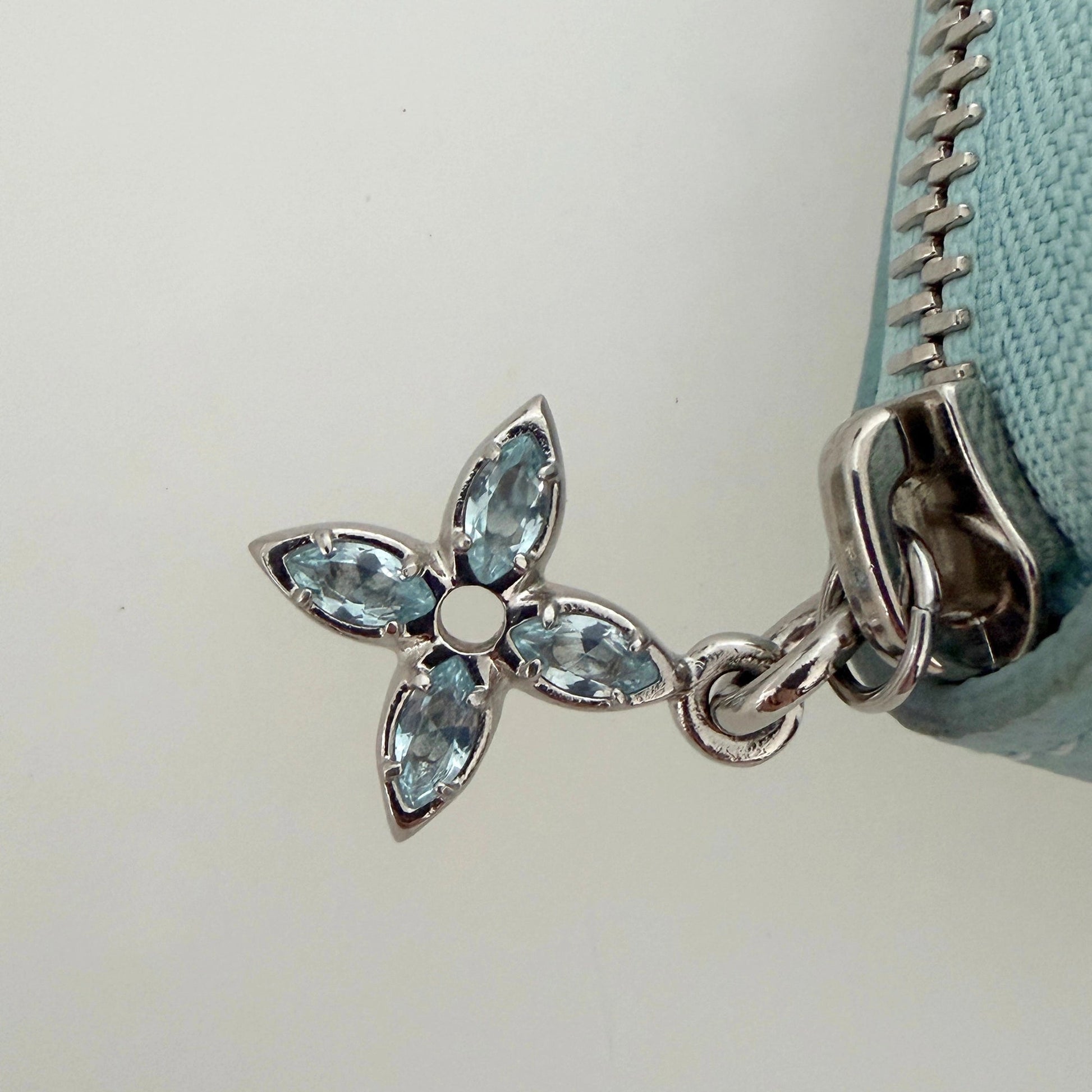 Louis Vuitton Zippy Shimmery Empreinte Monogram M12680 Azul Frost Fullset / neuwertig Louis Vuitton