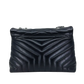 Saint Laurent YSL LouLou Medium Leder schwarz silberne Hardware / sehr gut Saint Laurent