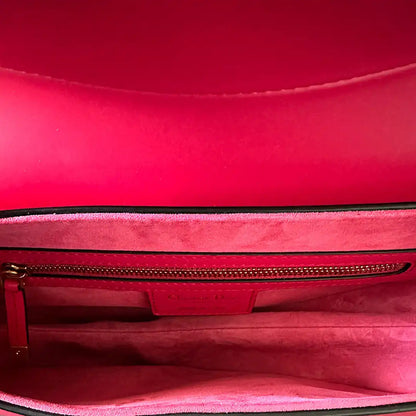 Dior Saddle Bag mit Trageriemen Medium Passion Pink Fullset / ungetragen Dior