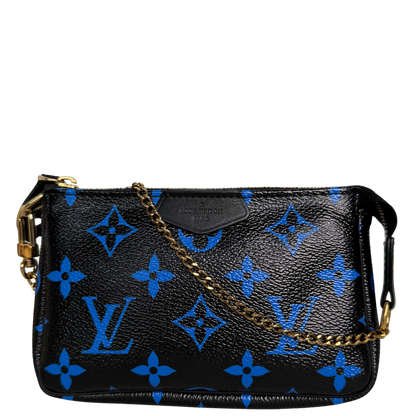 Louis Vuitton Monogram Mini Pochette Accessories schwarz blau / neuwertig Louis Vuitton