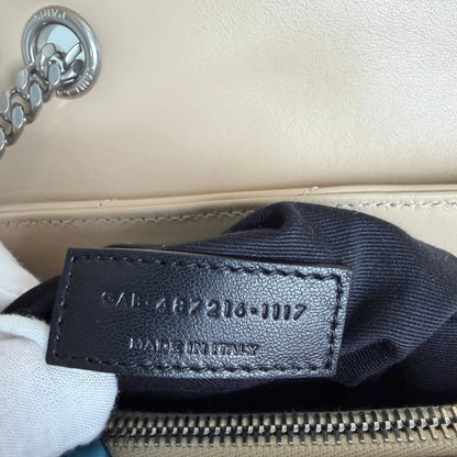 Saint Laurent YSL LouLou Medium Leder beige silber Hardware / sehr gut Saint Laurent