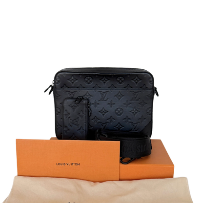 Louis Vuitton Duo Messenger Bag Schwarz Fullset M69827 / sehr gut Louis Vuitton