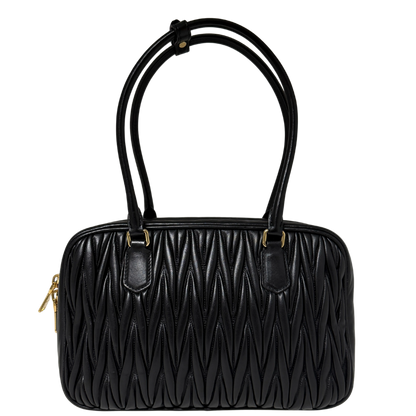 MIU MIU Boston Bag Leder / schwarz MIU MIU