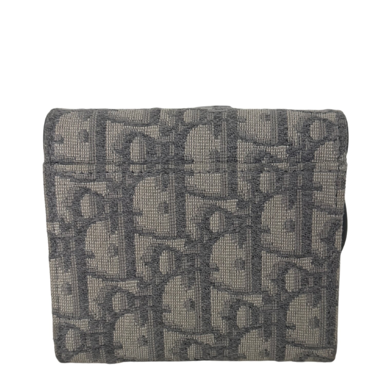 Dior Saddle Lotus Geldbörse Oblique Jacquard grau / sehr gut Dior