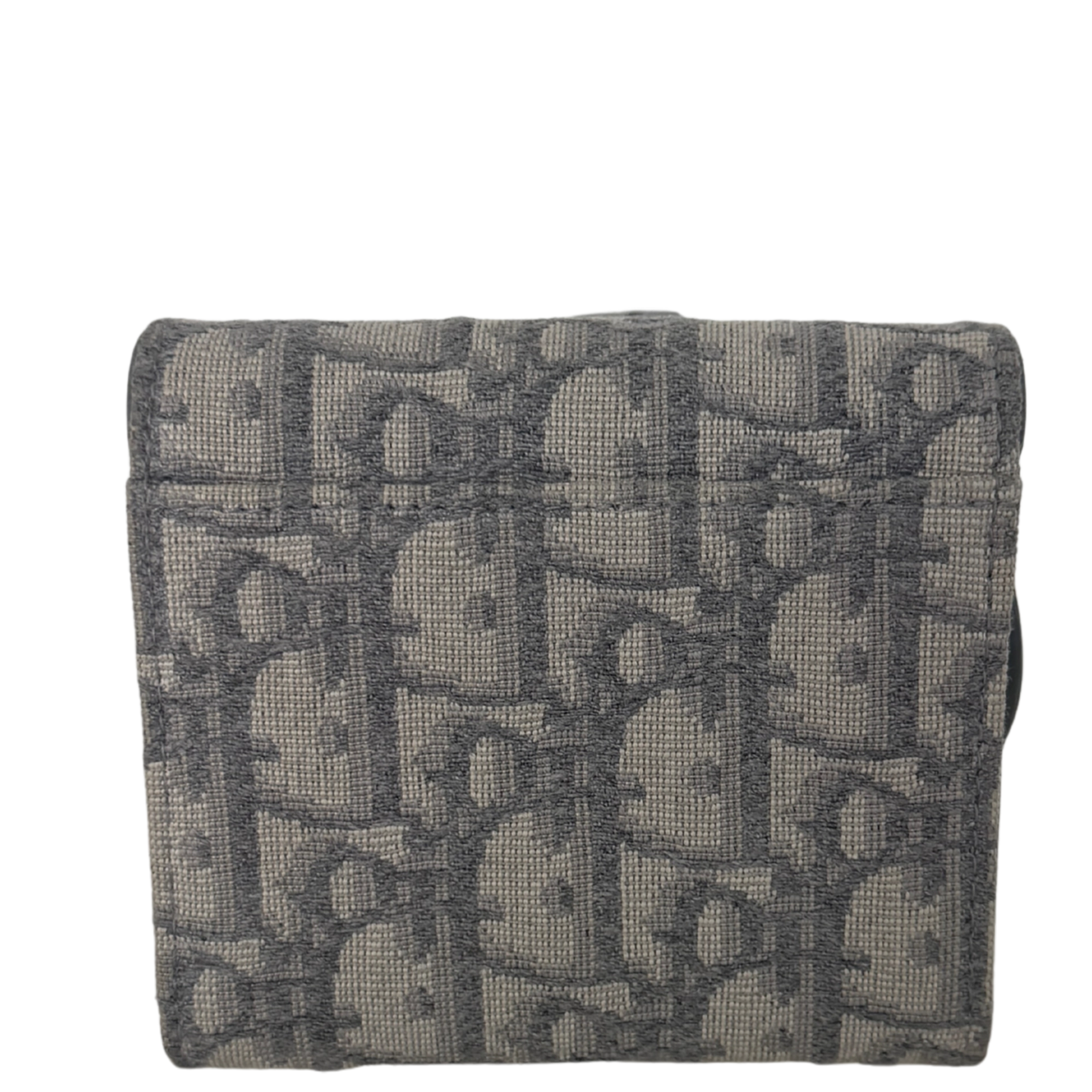 Dior Saddle Lotus Geldbörse Oblique Jacquard grau / sehr gut Dior