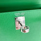 Hermès Mini Kelly II 20 Sellier Chevre Chamkila 1k Bambou Paladium Fullset / ungetragen Hermès