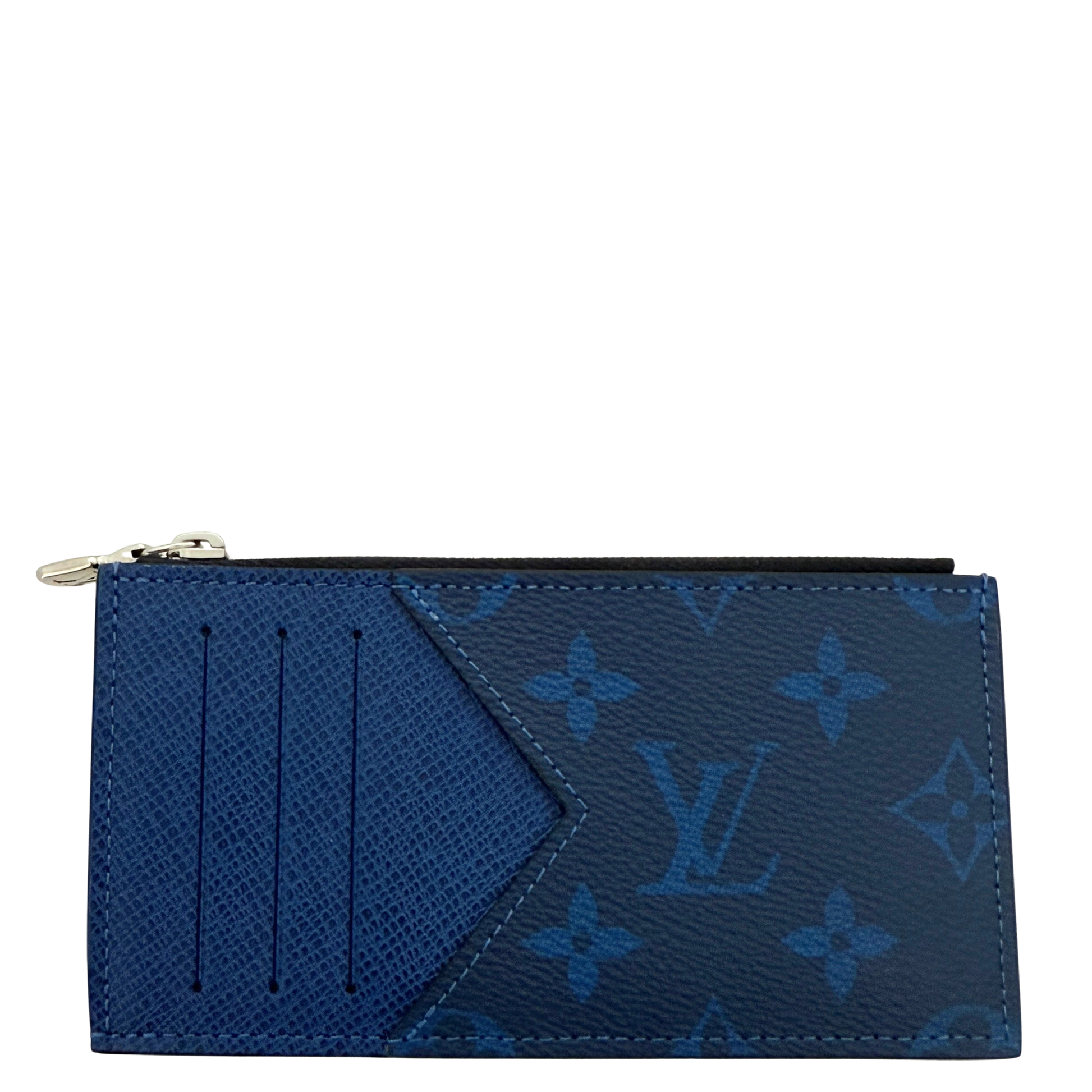 Louis Vuitton Taigarama Kartenetui M30270 Blau / neuwertig Louis Vuitton
