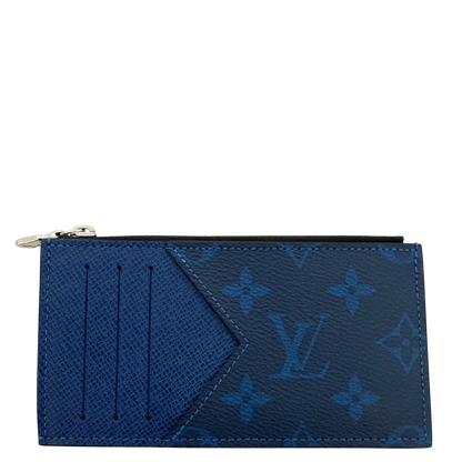 Louis Vuitton Taigarama Kartenetui M30270 Blau / neuwertig Louis Vuitton