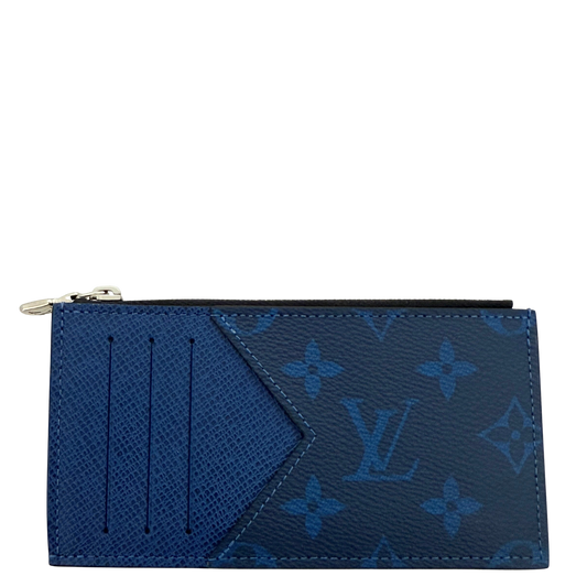 Louis Vuitton Taigarama Kartenetui M30270 Blau / neuwertig Louis Vuitton