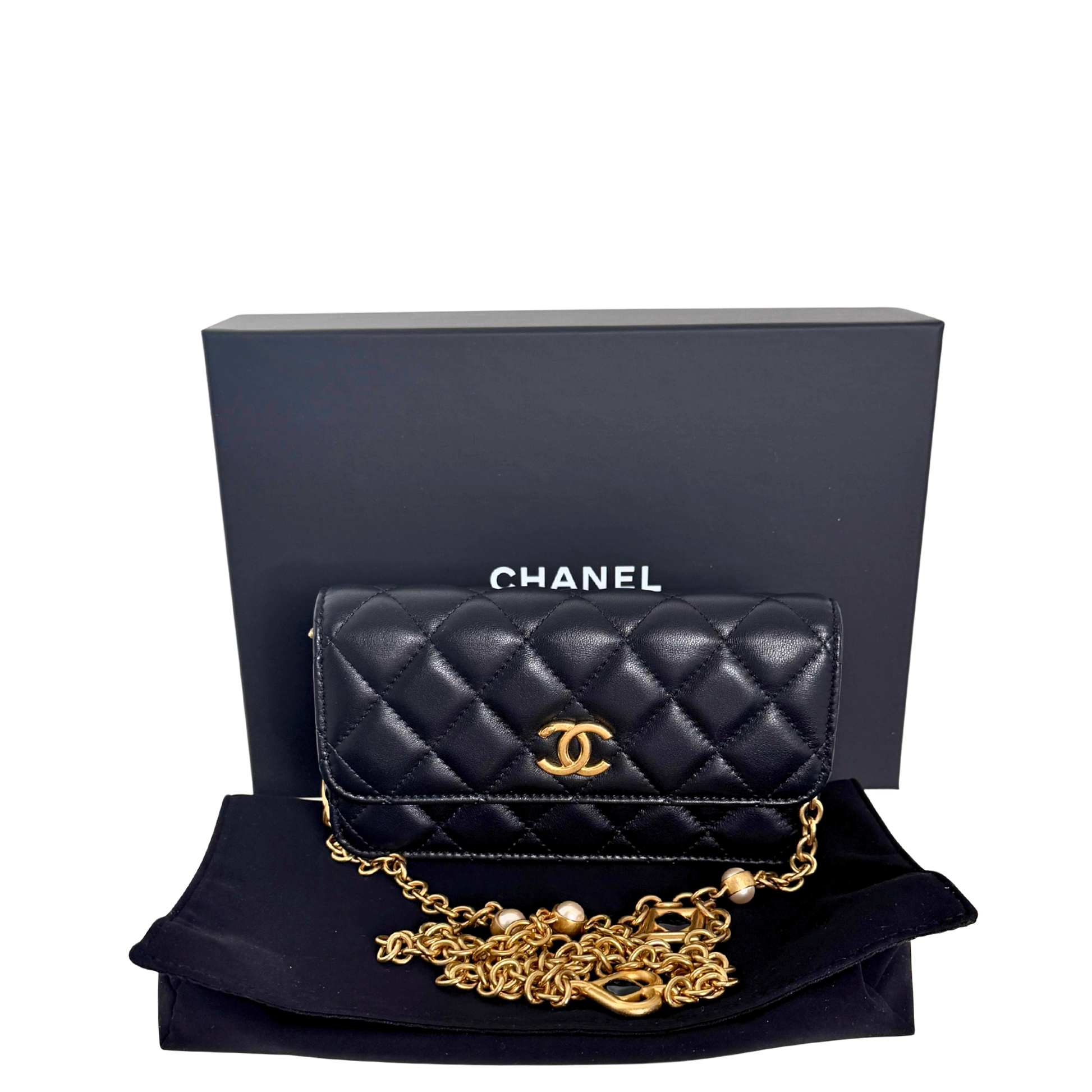 Chanel Wallet on Chain Phone Holder on Chain limited Edition Fullset / neuwertig Chanel