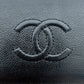 Chanel Coco Mark  kleine Geldbörse CC Leder schwarz / sehr gut Chanel