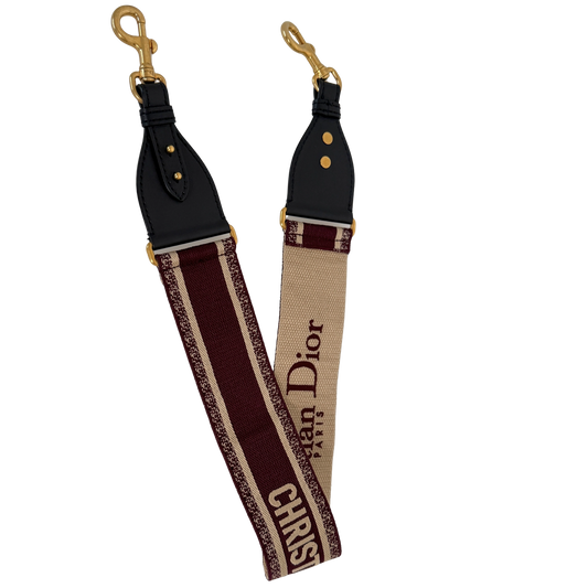 Christian Dior breiter Schulterriemen Dior Paris Stickerei bordeaux Fullset / neuwertig Dior