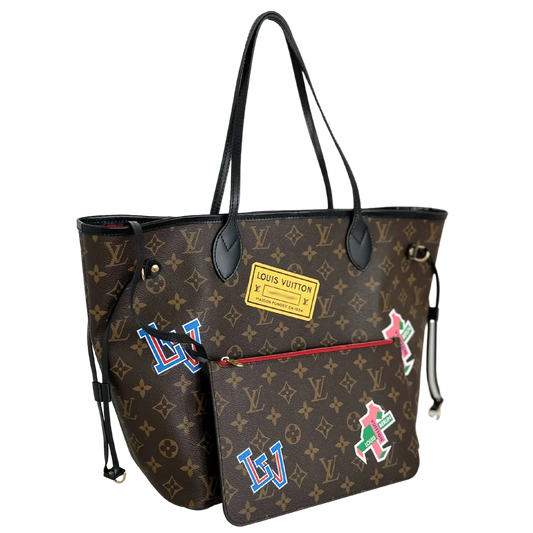 Louis Vuitton Neverfull MM My LV World Tour Monogram Canvas Berlin Fullset / sehr gut Louis Vuitton