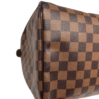 Louis Vuitton Speedy 30 Damier Ebene Hot Stamping J.S. Fullset / neuwertig Louis Vuitton