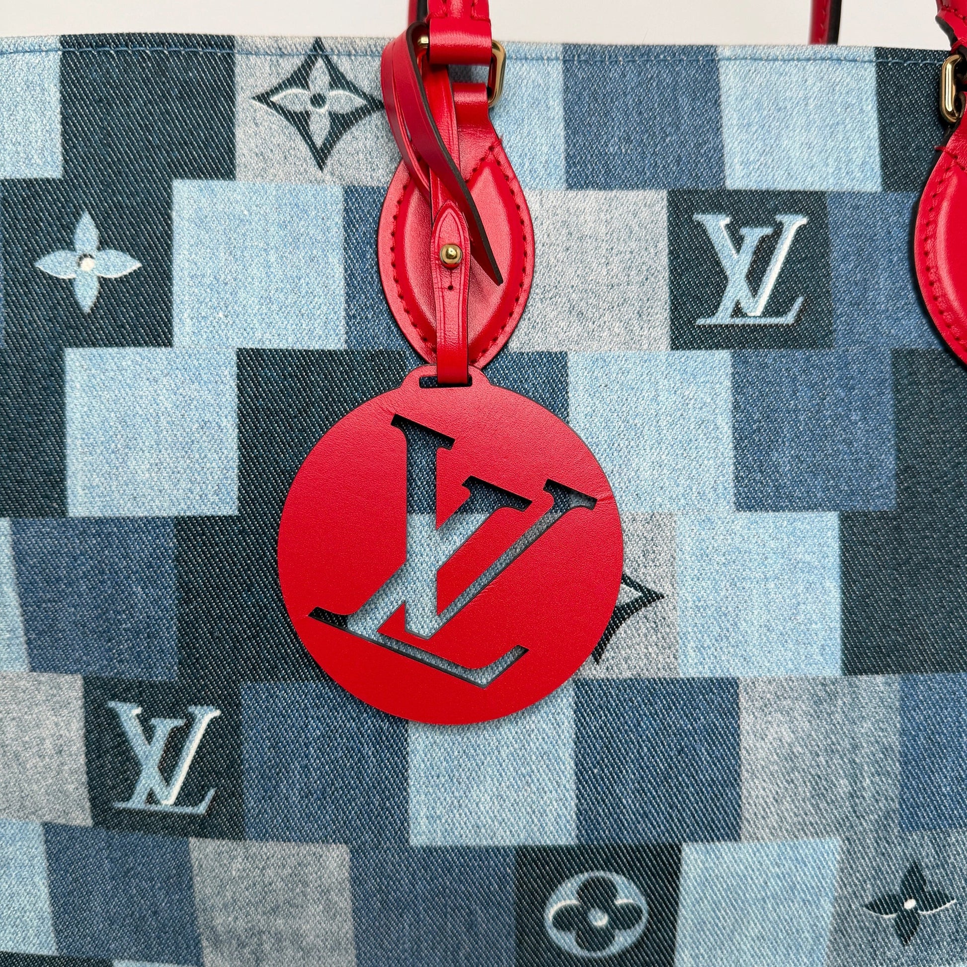 Louis Vuitton Onthego GM Denim Shopper M44992 / sehr gut Louis Vuitton