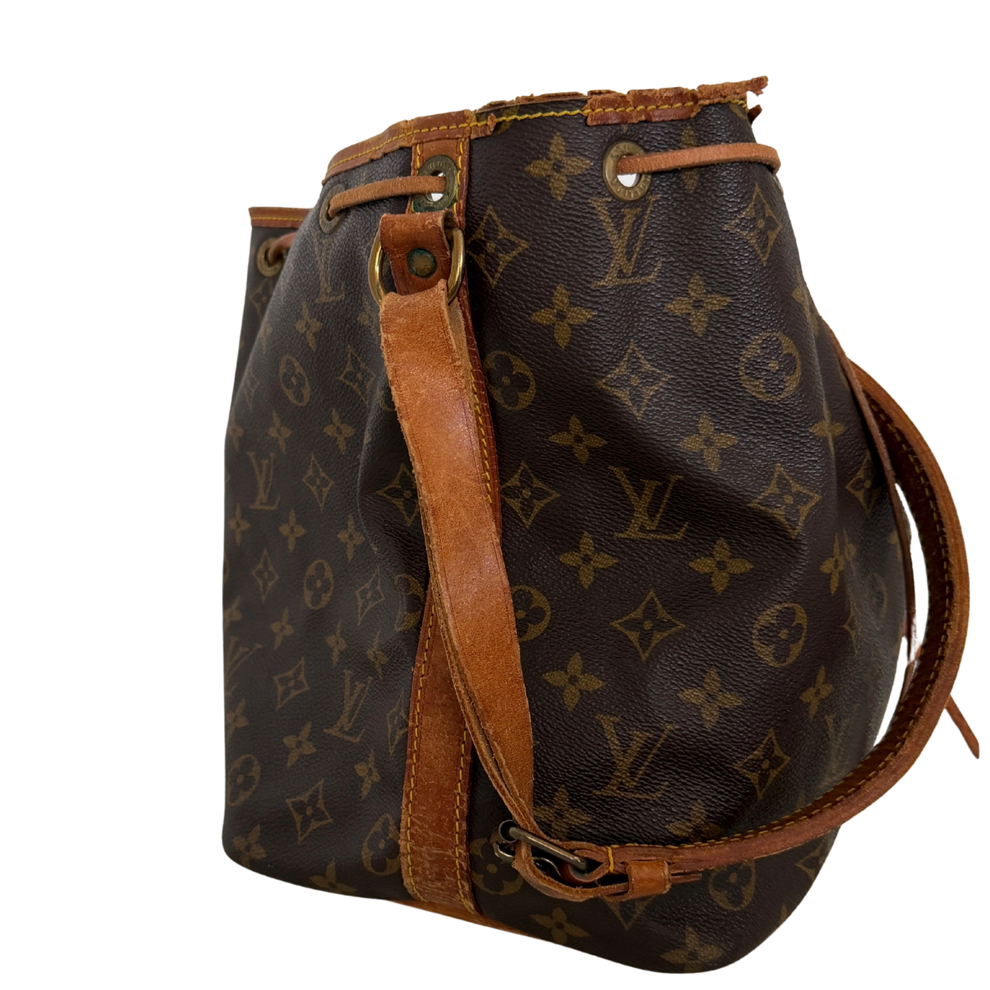 Louis Vuitton Petit Sac Noé Monogram Canvas Braun / akzeptabel Louis Vuitton
