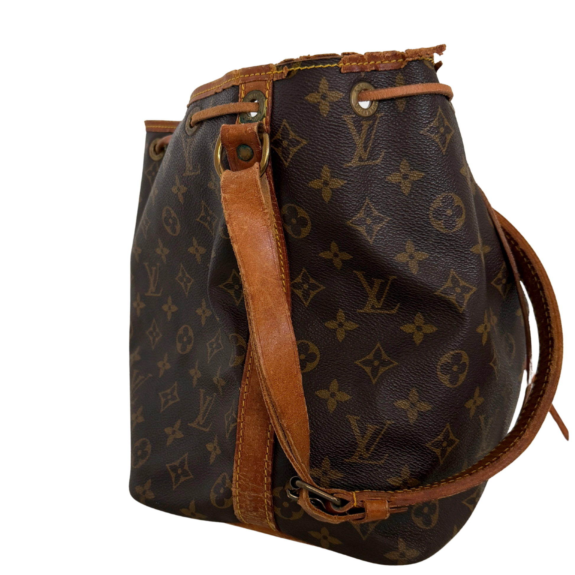 Louis Vuitton Petit Sac Noé Monogram Canvas Braun / akzeptabel Louis Vuitton