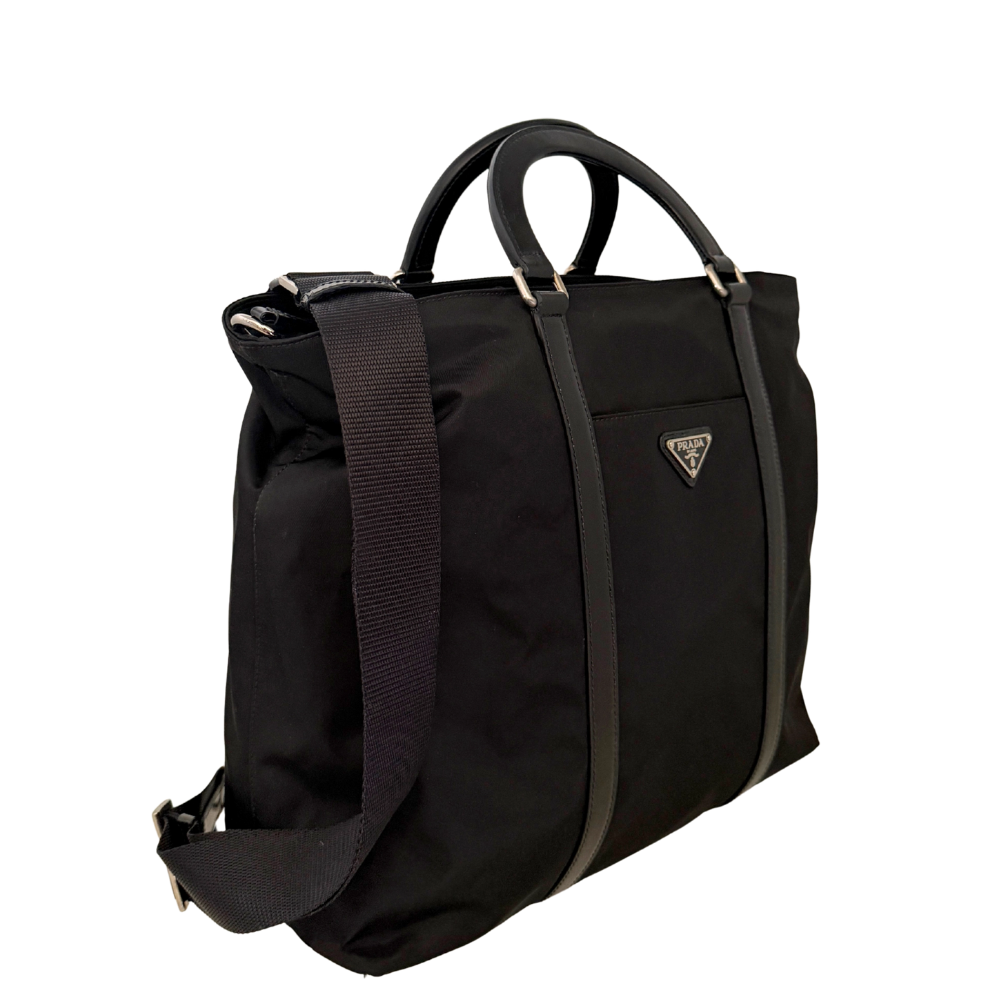 Prada Tessuto Satchel 2 Wege Tasche Nylon / sehr gut Prada