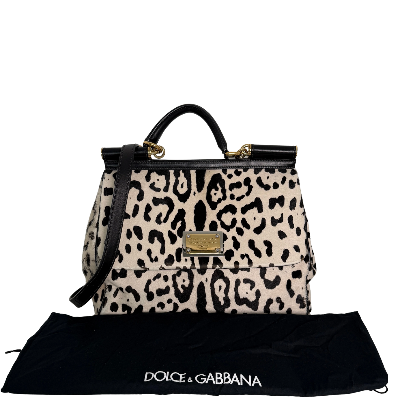 Dolce & Gabbana Miss Sicily Leopard Muster Pferdehaar / gut Dolce & Gabbana