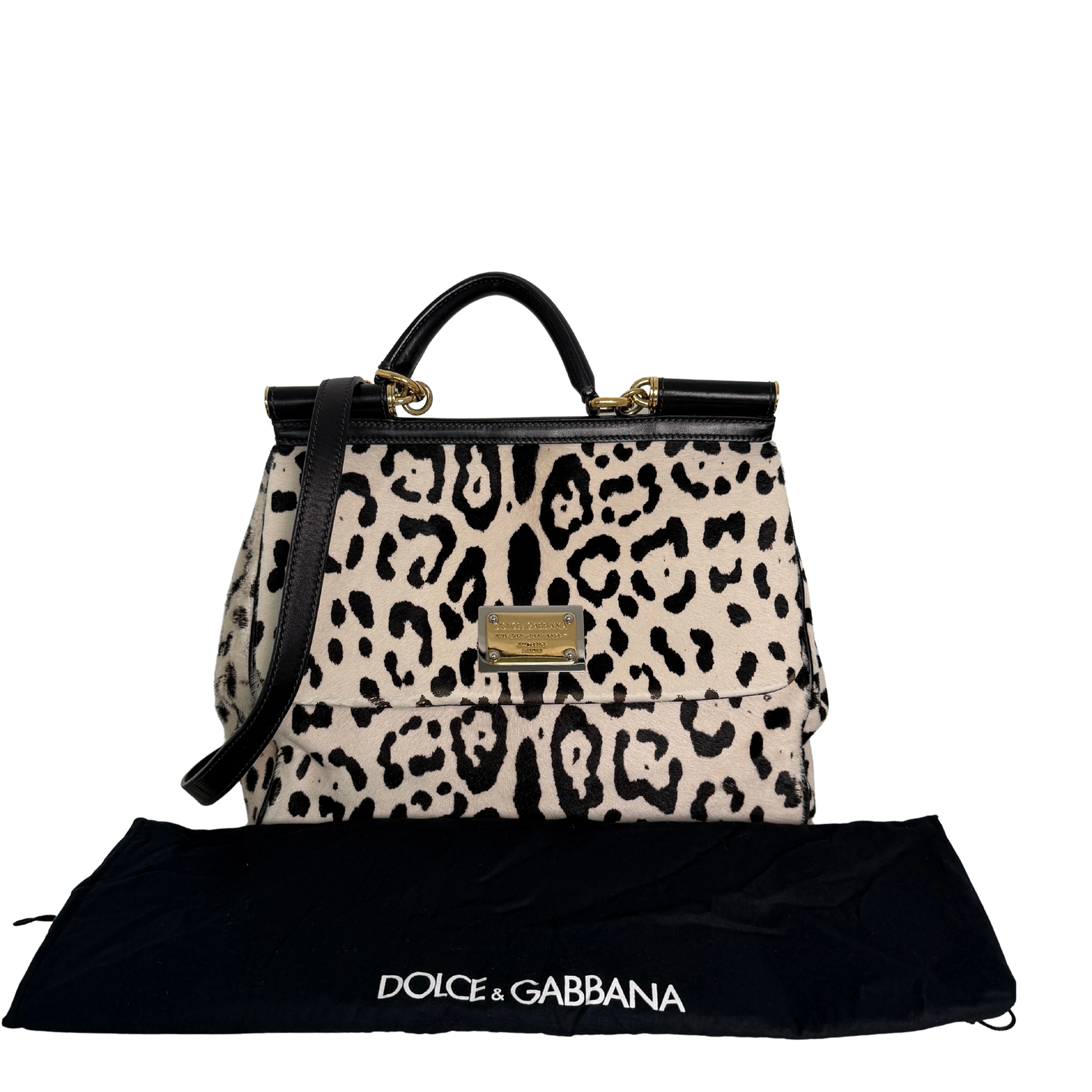 Dolce & Gabbana Miss Sicily Leopard Muster Pferdehaar / gut Dolce & Gabbana