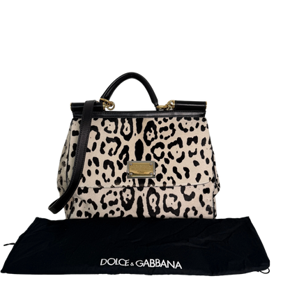 Dolce & Gabbana Miss Sicily Leopard Muster Pferdehaar / gut Dolce & Gabbana