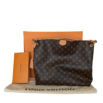 Louis Vuitton Graceful MM Monogram Canvas M43703  Pivione / sehr gut Louis Vuitton