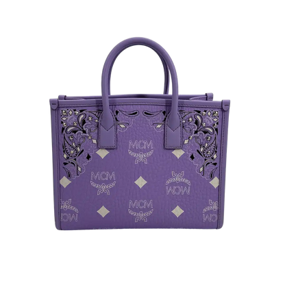 MCM Tote Bag München Small lila / ungetragen MCM