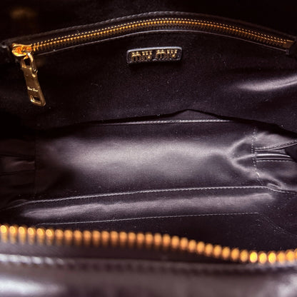 MIU MIU Boston Bag Leder / schwarz MIU MIU