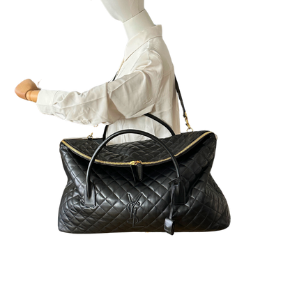 Saint Laurent ES Giant Quilted Duffle Bag Reisetasche Schwarz / neuwertig Saint Laurent