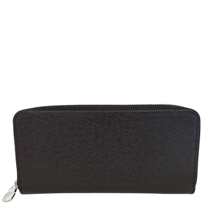 Louis Vuitton Zippy Wallet Vertical Taiga Leder schwarz Fullset / neuwertig Louis Vuitton