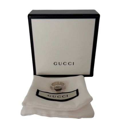 Gucci Ring mit Herz-Anhänger 925er silber Größe 10 / gut Gucci