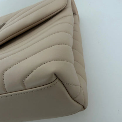 Saint Laurent YSL LouLou Medium Leder beige silber Hardware / sehr gut Saint Laurent