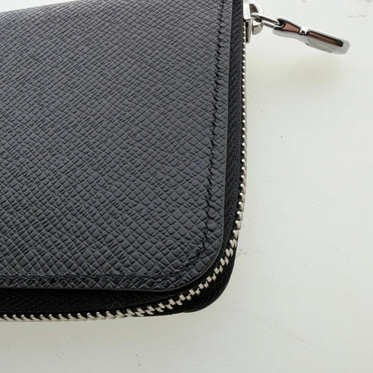 Louis Vuitton Zippy Wallet Vertical Taiga Leder schwarz Fullset / neuwertig Louis Vuitton