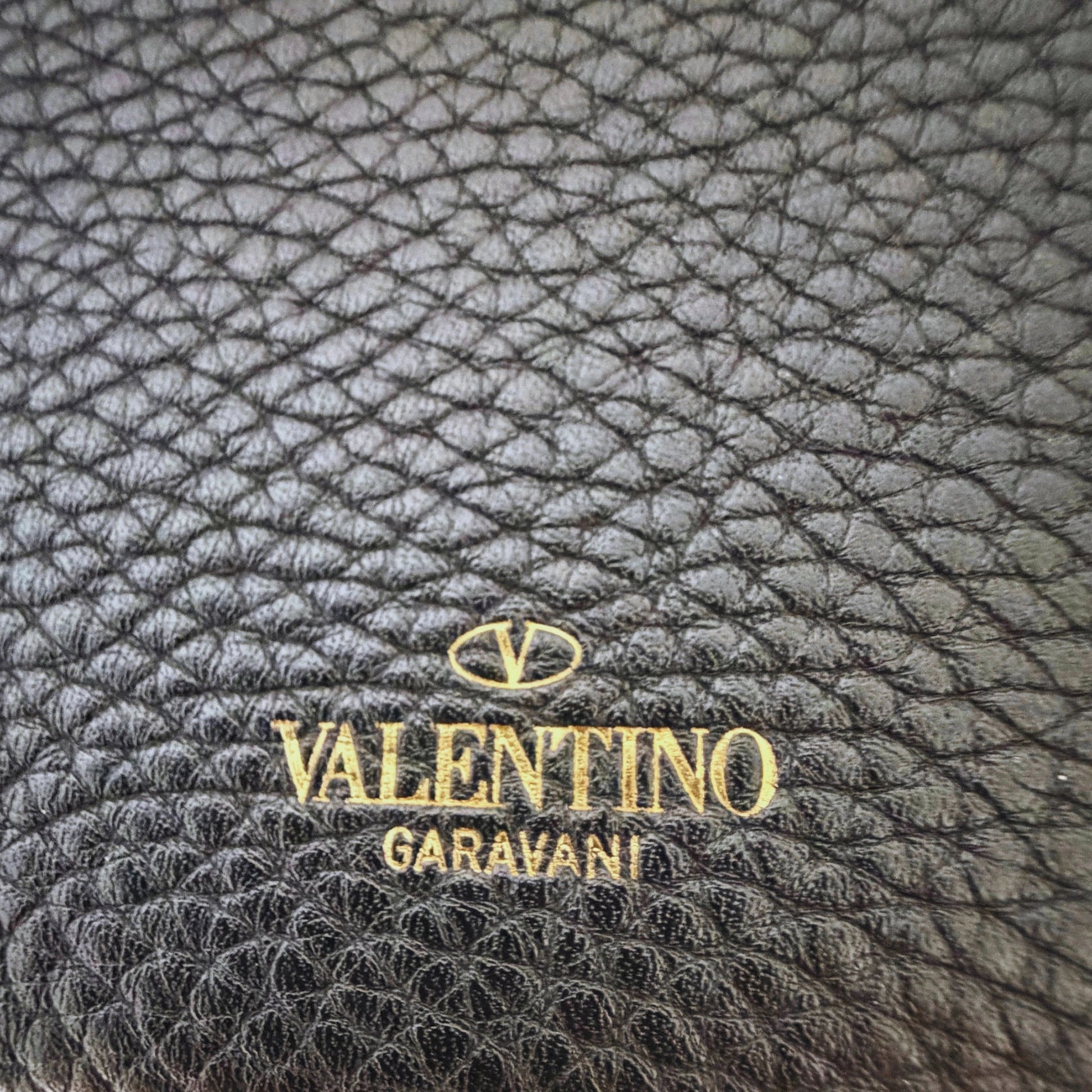 Valentino Garavani Rockstud Phone Case Leder schwarz / sehr gut Valentino