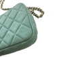 Chanel Double Zip Wallet on Chain light blue 2020 / sehr gut Echtheitscheck