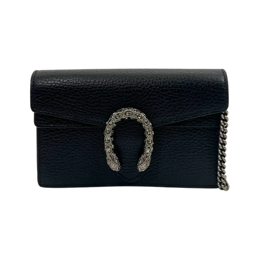 Gucci Dionysus Super Mini Schwarz Leder / neuwertig Gucci