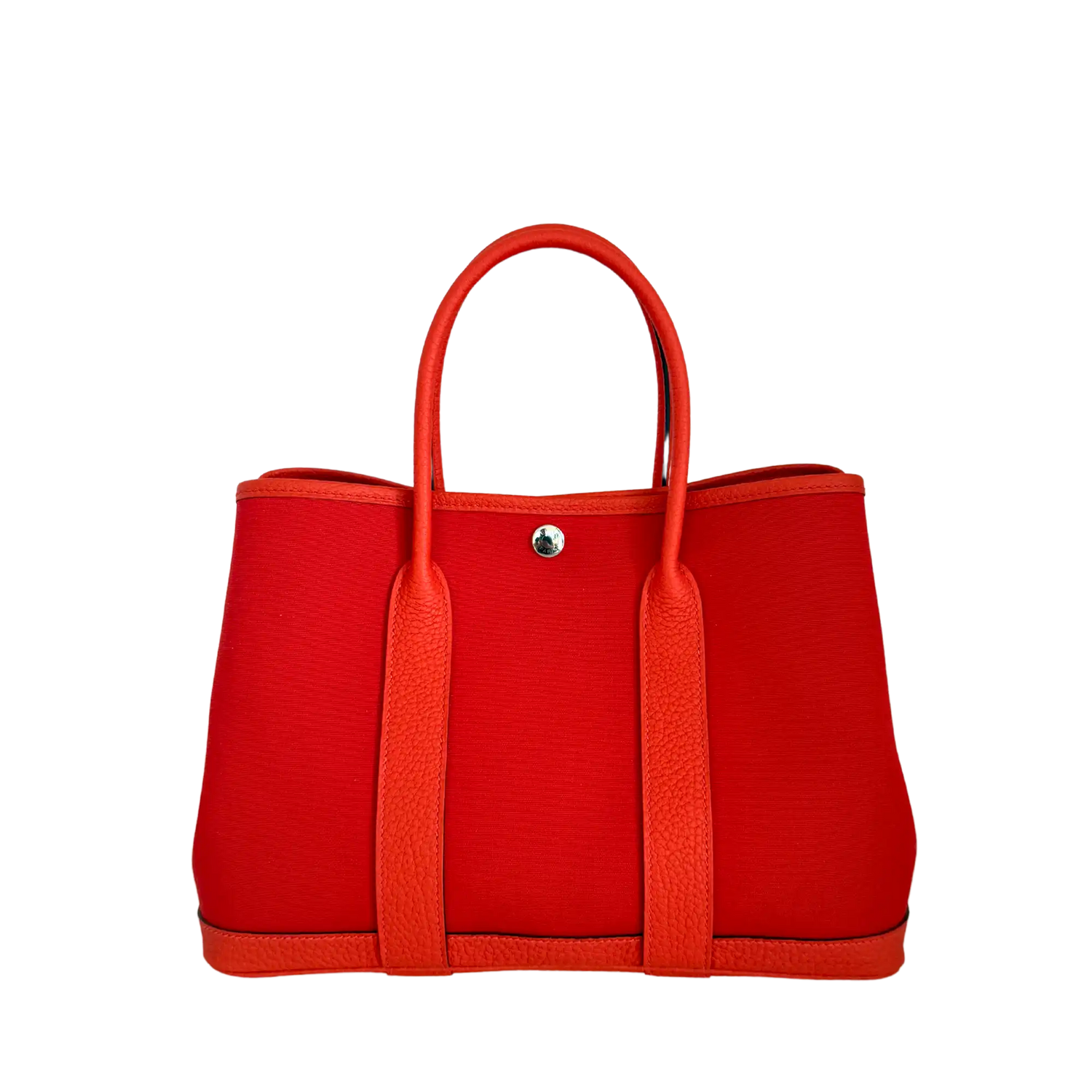 Hermès Garden Party 30 Verso, orange mécano / Cuivre / capucine 2023 Fullset / ungetragen Hermès