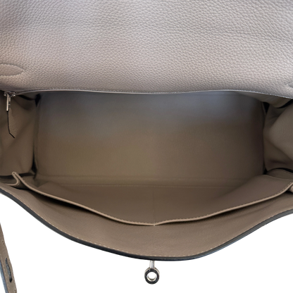 Hermès Kelly 35 Togo Leder Gris Tourterelle / sehr gut Echtheitscheck