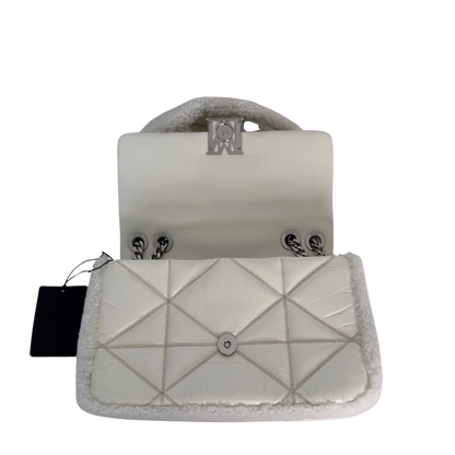 MCM Travia Shearling Shoulder Bag Off- White / neuwertig MCM