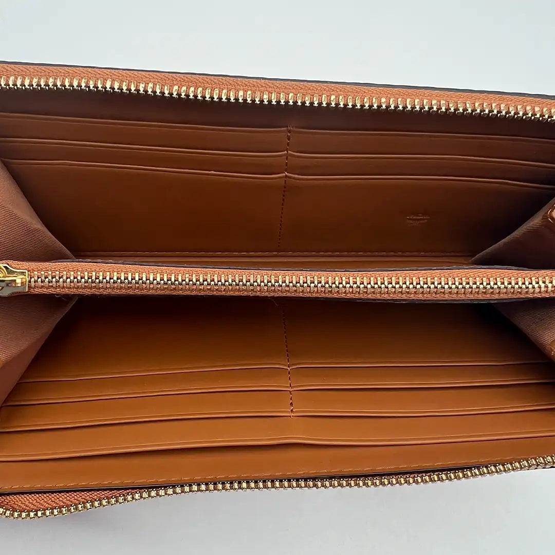 MCM Zipped Wallet groß Visetos Cognac Unisex Geldbörse / neuwertig MCM